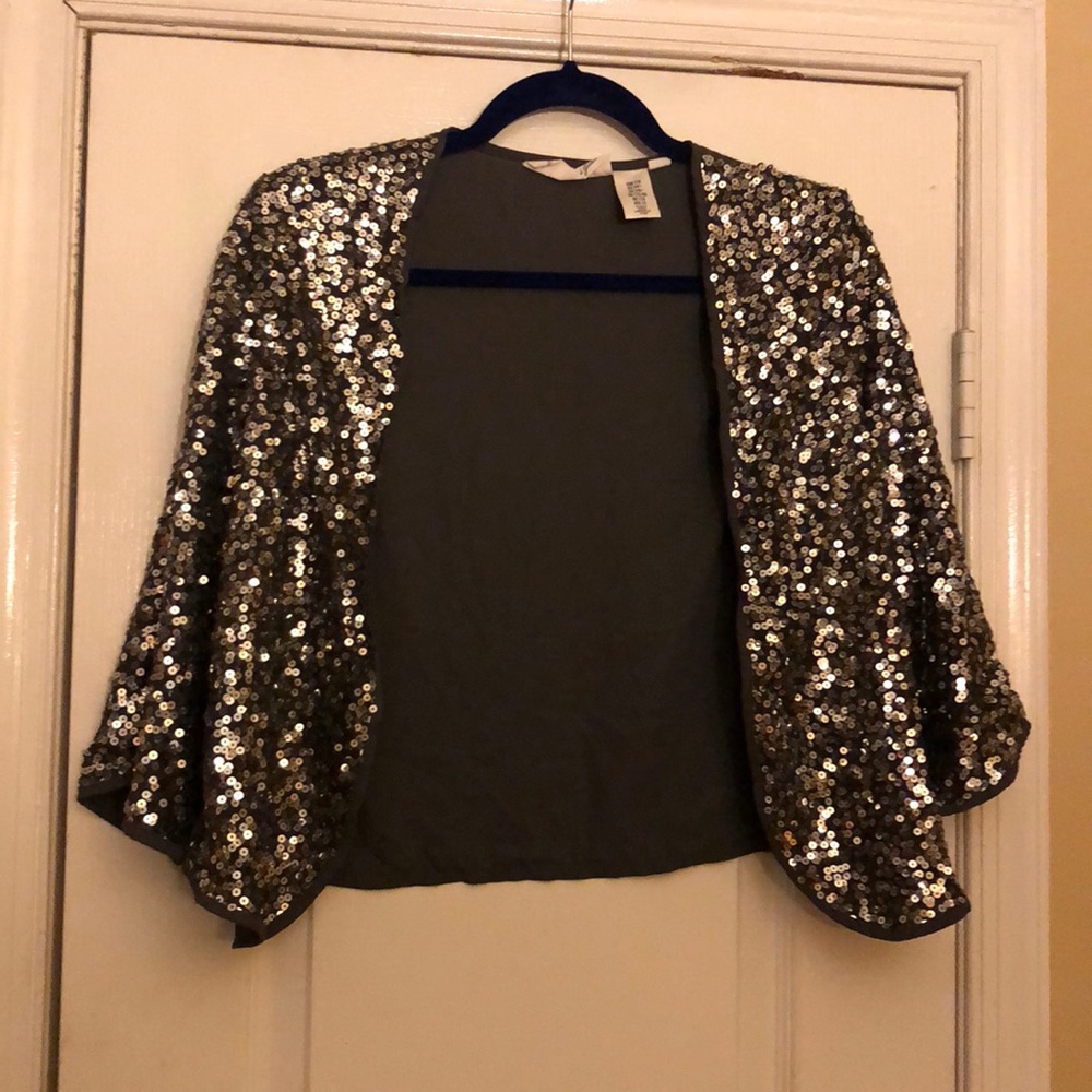 Girls logg sequined shawl 14